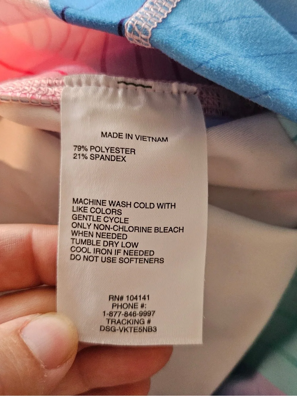 NWOT DSG Pink Blue Multi-Color Kids Leggings